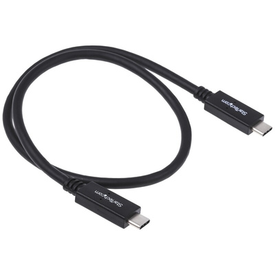 StarTech.com USB 3.1 Cable, Male USB C to Male USB C Cable, 0.5m
