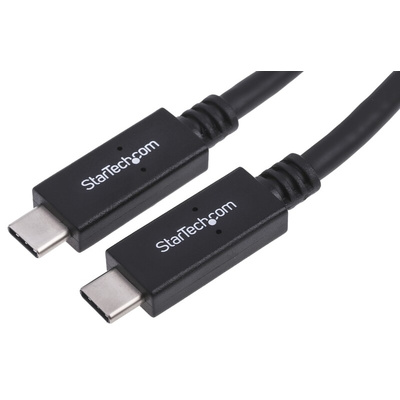 StarTech.com USB 3.1 Cable, Male USB C to Male USB C Cable, 0.5m