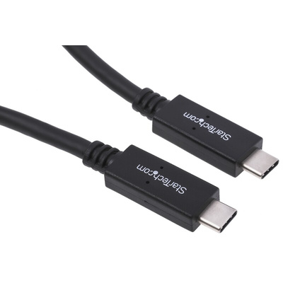 StarTech.com USB 3.1 Cable, Male USB C to Male USB C Cable, 0.5m