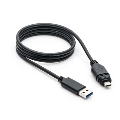 Amphenol Industrial USB 3.1 Cable, Male USB A to Male USB C Cable, 1m
