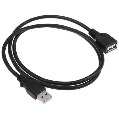 StarTech.com USB 2.0 Cable, Male USB A to Female USB A USB Extension Cable, 0.9m