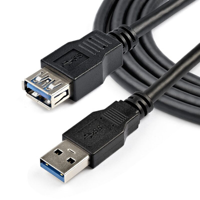 StarTech.com USB 3.0 Cable, Male USB A to Female USB A USB Extension Cable, 2m