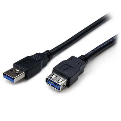 StarTech.com USB 3.0 Cable, Male USB A to Female USB A USB Extension Cable, 2m