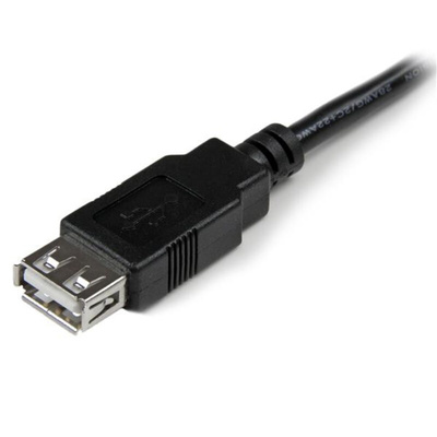 StarTech.com USB 2.0 Cable, Male USB A to Female USB A USB Extension Cable, 15cm