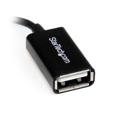 StarTech.com USB 2.0 Cable, Male Micro USB B to Female USB A Cable, 15cm