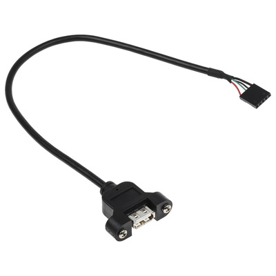 StarTech.com USB 2.0 Cable, Female 5 Pin Socket to Female USB A Cable, 300mm