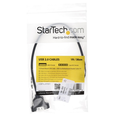 StarTech.com USB 2.0 Cable, Female 5 Pin Socket to Female USB A Cable, 300mm
