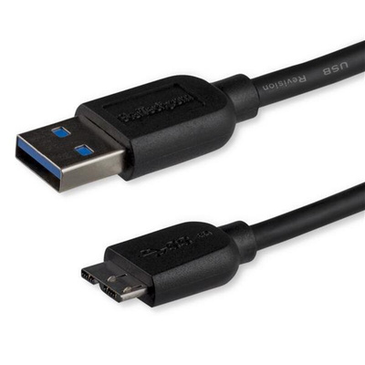 StarTech.com USB 3.0 Cable, Male USB A to Male Micro USB B Cable, 3m