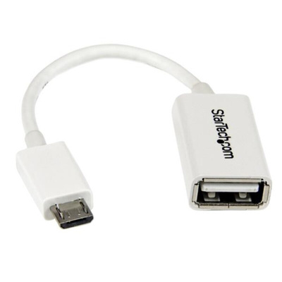 StarTech.com USB 2.0 Cable, Male Micro USB B to Female USB A Cable, 130mm