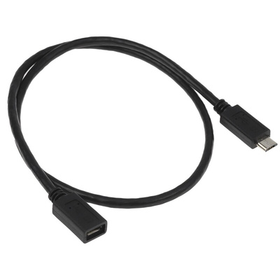 StarTech.com USB 2.0 Cable, Male Micro USB B to Female Micro USB B USB Extension Cable, 0.5m