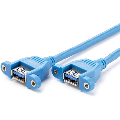 StarTech.com USB 3.0 Cable, Female 20 Pin Socket to Female USB A x 2 Cable, 0.5m