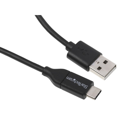 StarTech.com USB 2.0 Cable, Male USB C to Male USB A Cable, 0.5m