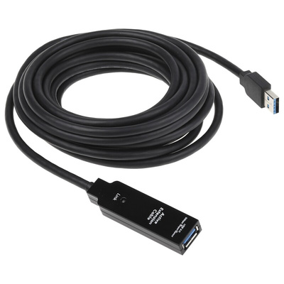 StarTech.com USB 3.0 Cable, Male USB A to Female USB A USB Extension Cable, 5m
