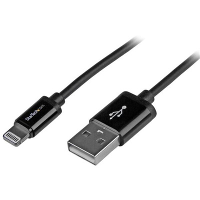 StarTech.com USB 2.0 Cable, Male USB A to Male Lightning Cable, 1m