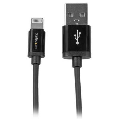 StarTech.com USB 2.0 Cable, Male USB A to Male Lightning Cable, 1m