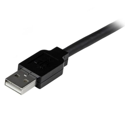 StarTech.com USB 2.0 Cable, Male USB A to Female USB A USB Extension Cable, 15m