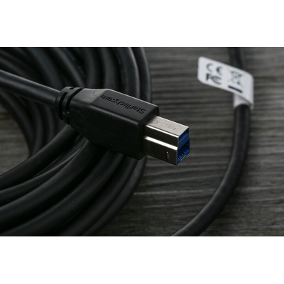 StarTech.com USB 3.0 Cable, Male USB A to Male USB B Cable, 10m
