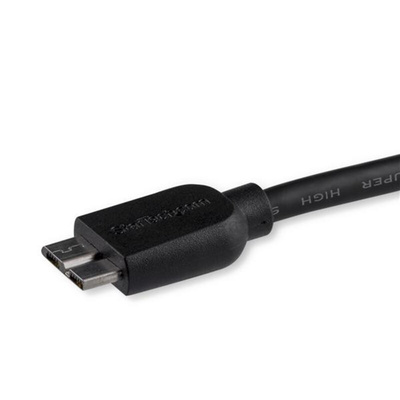 StarTech.com USB 3.0 Cable, Male USB A to Male Micro USB B Cable, 0.5m