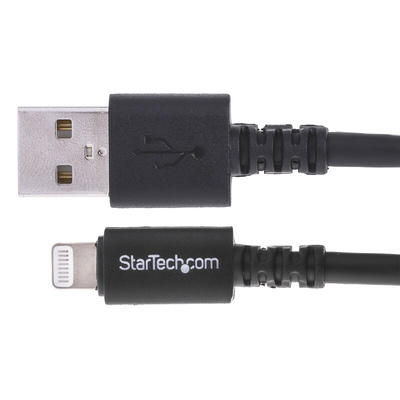 StarTech.com USB 2.0 Cable, Male USB A to Male Lightning Cable, 3m