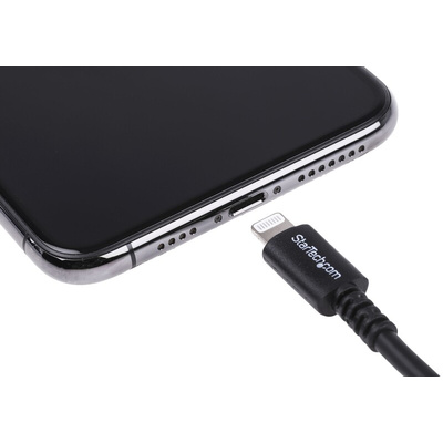 StarTech.com USB 2.0 Cable, Male USB A to Male Lightning Cable, 3m