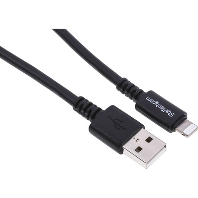 StarTech.com USB 2.0 Cable, Male USB A to Male Lightning Cable, 3m