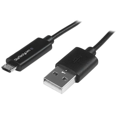 StarTech.com USB 2.0 Cable, Male USB A to Male Micro USB B Cable, 1m