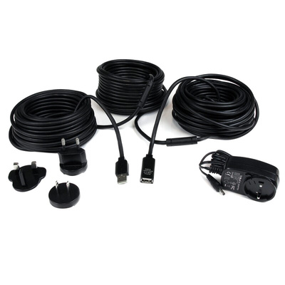 StarTech.com USB 2.0 USB Extension Cable, Male USB A to Female USB A USB Extension Cable, 25m
