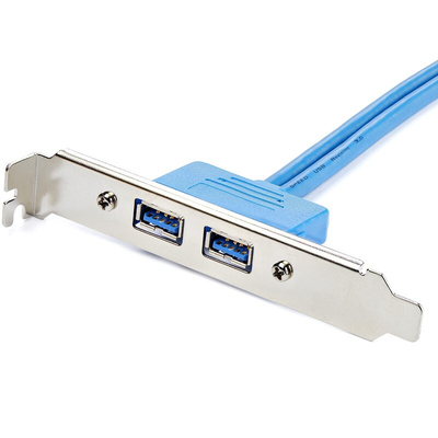 StarTech.com USB 3.0 Cable, Female USB A x 2 to Female 20 Pin IDC Cable, 0.5m