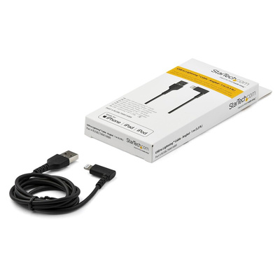StarTech.com USB 2.0 Cable, Male USB A to Male Lightning Rugged USB Cable, 1m