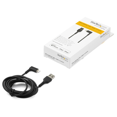 StarTech.com USB 2.0 Cable, Male USB A to Male Lightning Rugged USB Cable, 2m