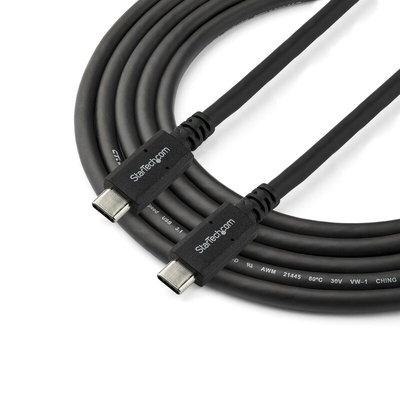 StarTech.com USB 3.0 Cable, Male USB C to Male USB C Cable, 1.8m