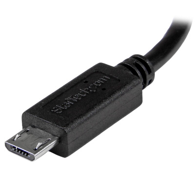 StarTech.com USB 2.0 Cable, Male Micro USB B to Male Mini USB B Cable, 200mm