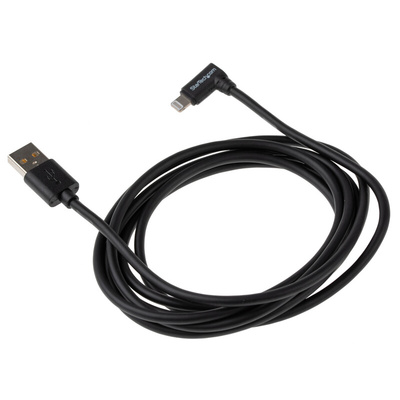StarTech.com USB 2.0 Cable, Male USB A to Male Lightning Cable, 2m