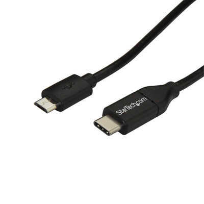 StarTech.com USB 2.0 Cable, Male USB C to Male Micro USB B Cable, 1m