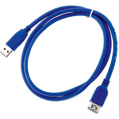 Wurth Elektronik USB 3.0 Cable, Male USB A to Female USB A Cable, 1m
