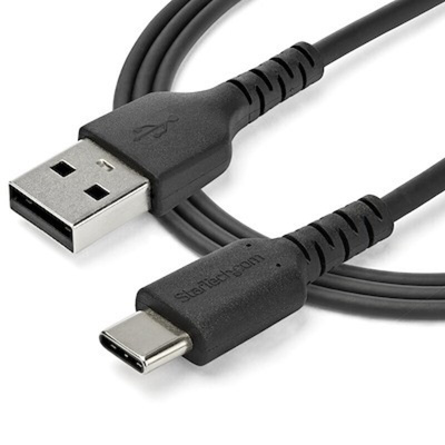 StarTech.com USB 2.0 Cable, Male USB A to Male USB C Rugged USB Cable, 1m
