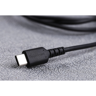 StarTech.com USB 2.0 Cable, Male USB C to Male USB C Rugged USB Cable, 1m