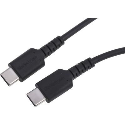 StarTech.com USB 2.0 Cable, Male USB C to Male USB C Rugged USB Cable, 1m