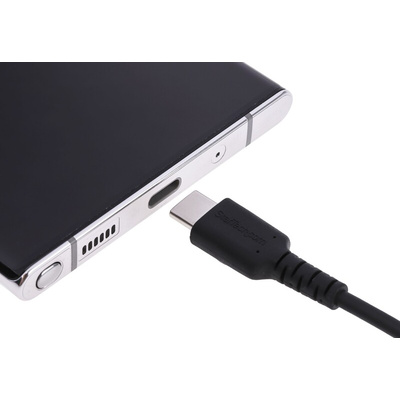 StarTech.com USB 2.0 Cable, Male USB C to Male USB C Rugged USB Cable, 1m