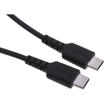 StarTech.com USB 2.0 Cable, Male USB C to Male USB C Rugged USB Cable, 1m