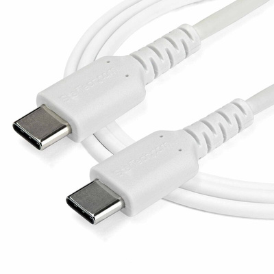 StarTech.com USB 2.0 Cable, Male USB C to Male USB C Rugged USB Cable, 1m