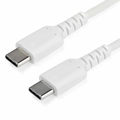 StarTech.com USB 2.0 Cable, Male USB C to Male USB C Rugged USB Cable, 1m