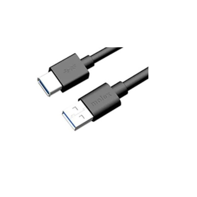 Molex USB 3.0 Cable, Male USB A to Female USB A Cable, 2m