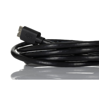 Molex USB 3.0 Cable, Male USB A to Male Micro USB B  Cable, 1.5m