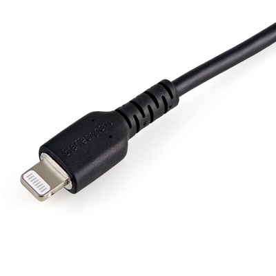 StarTech.com USB 2.0 Cable, Male USB A to Male Lightning Rugged USB Cable, 15cm