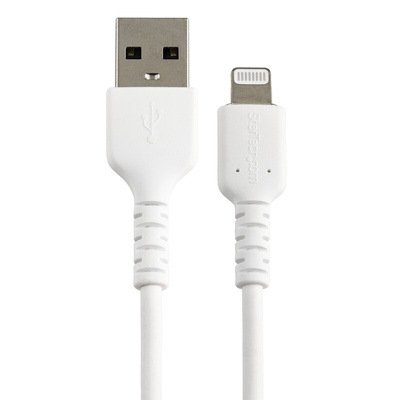 StarTech.com USB 2.0 Cable, Male USB A to Male Lightning Rugged USB Cable, 15cm