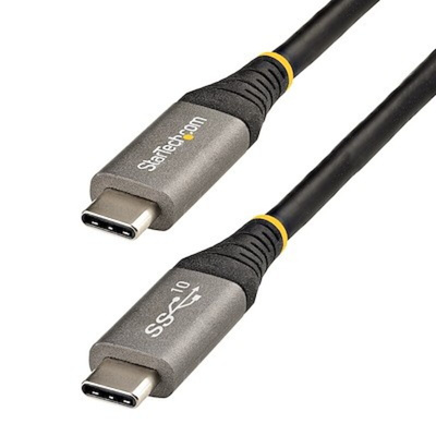 StarTech.com USB 3.1 Cable, Male USB C to Male USB C Cable, 0.5m