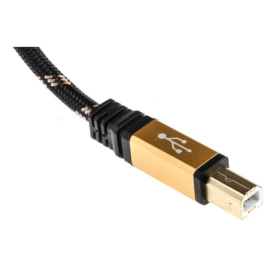 Roline USB 2.0 Cable, Male USB A to Male USB B Cable, 1.8m