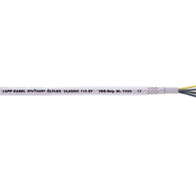 Lapp ÖLFLEX CLASSIC 110 SY Control Cable, 5 Cores, 0.75 mm², SY, Screened, 50m, Transparent PVC Sheath, 18 AWG