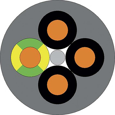 Lapp ÖLFLEX CLASSIC 110 Control Cable, 5 Cores, 1 mm², YY, Unscreened, 50m, Grey PVC Sheath, 17 AWG